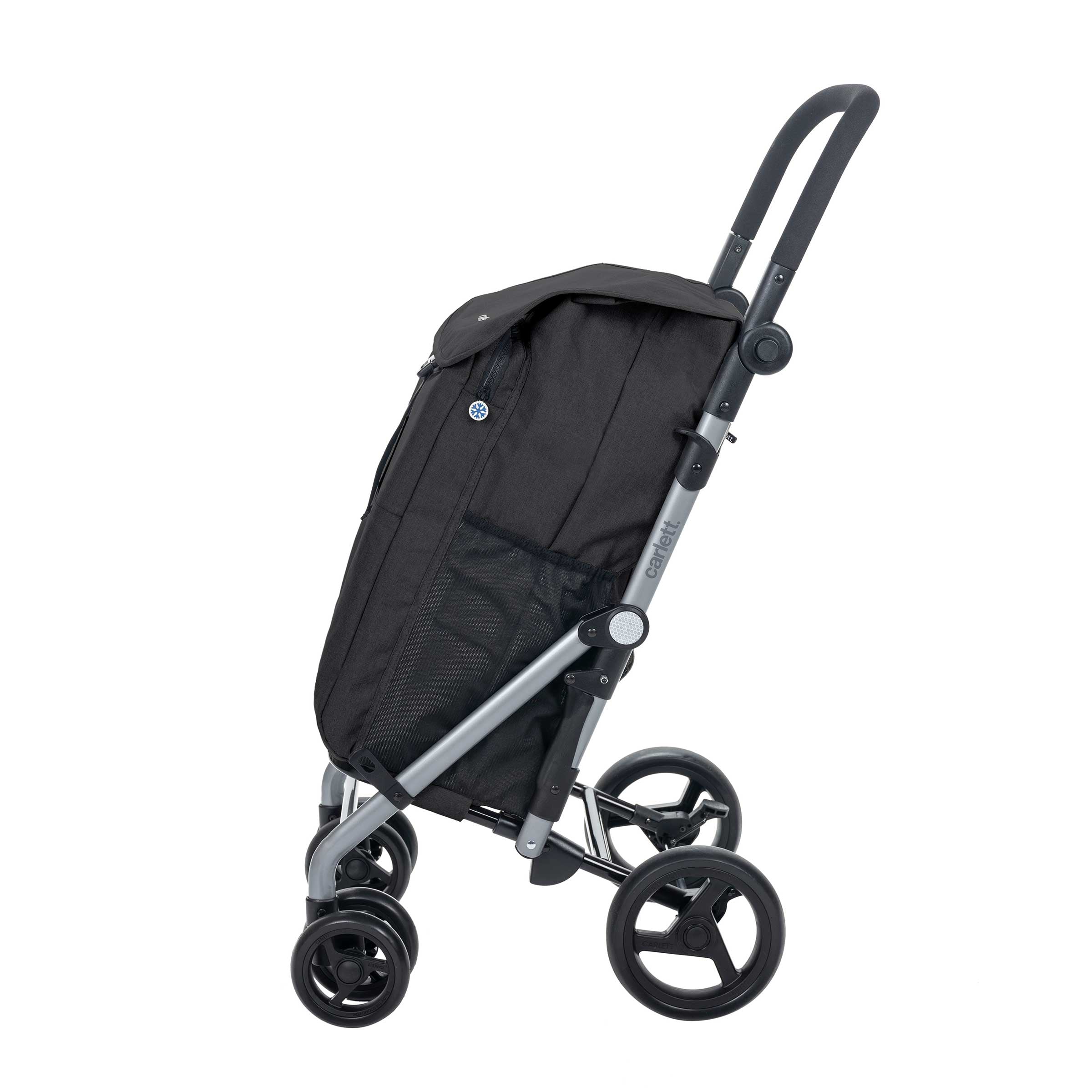 Carlett trillevogn - Classic Duo, sort