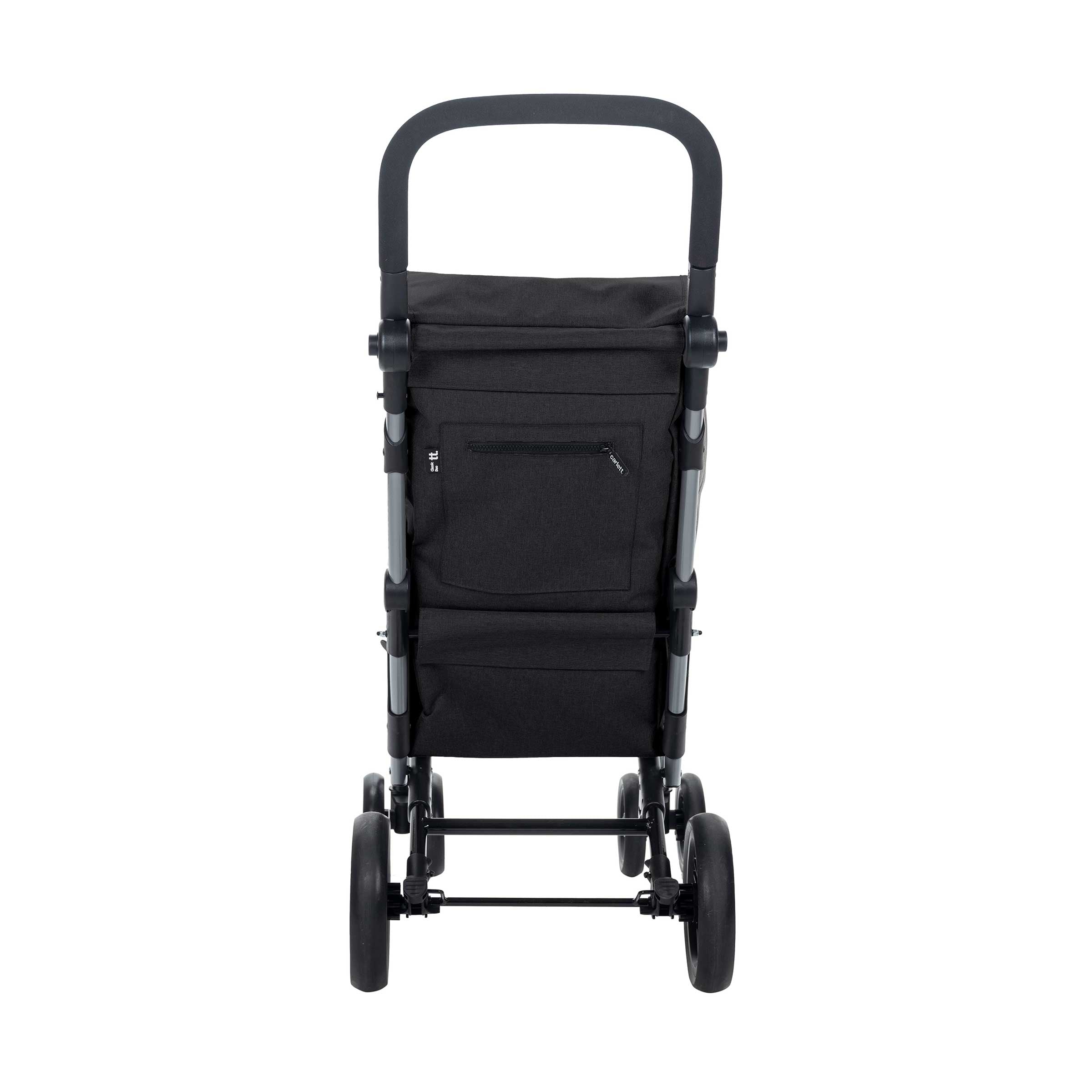 Carlett trillevogn - Classic Duo, sort