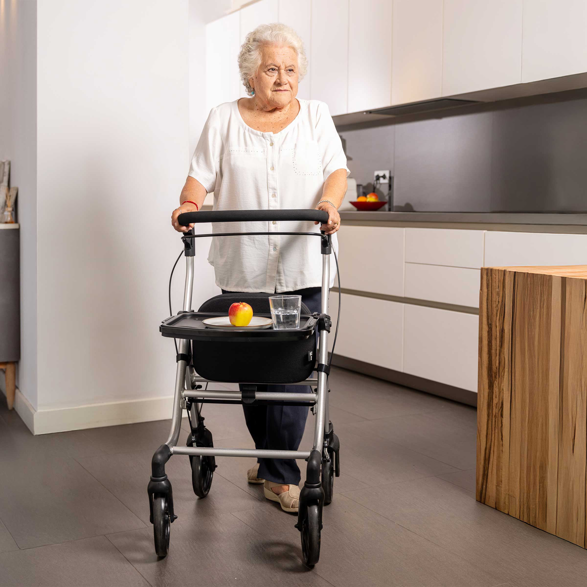 Carlett Lett Walk Rollator, Sort