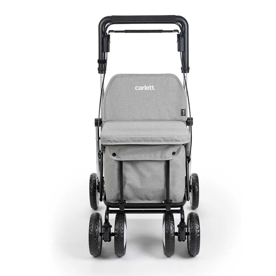 Nyhet! Carlett trillevogn med sete og oppbevaring- Comfort, grå