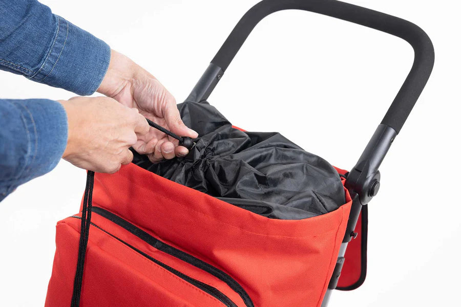 Nyhet! Carlett trillevogn - Lite Duo, rød