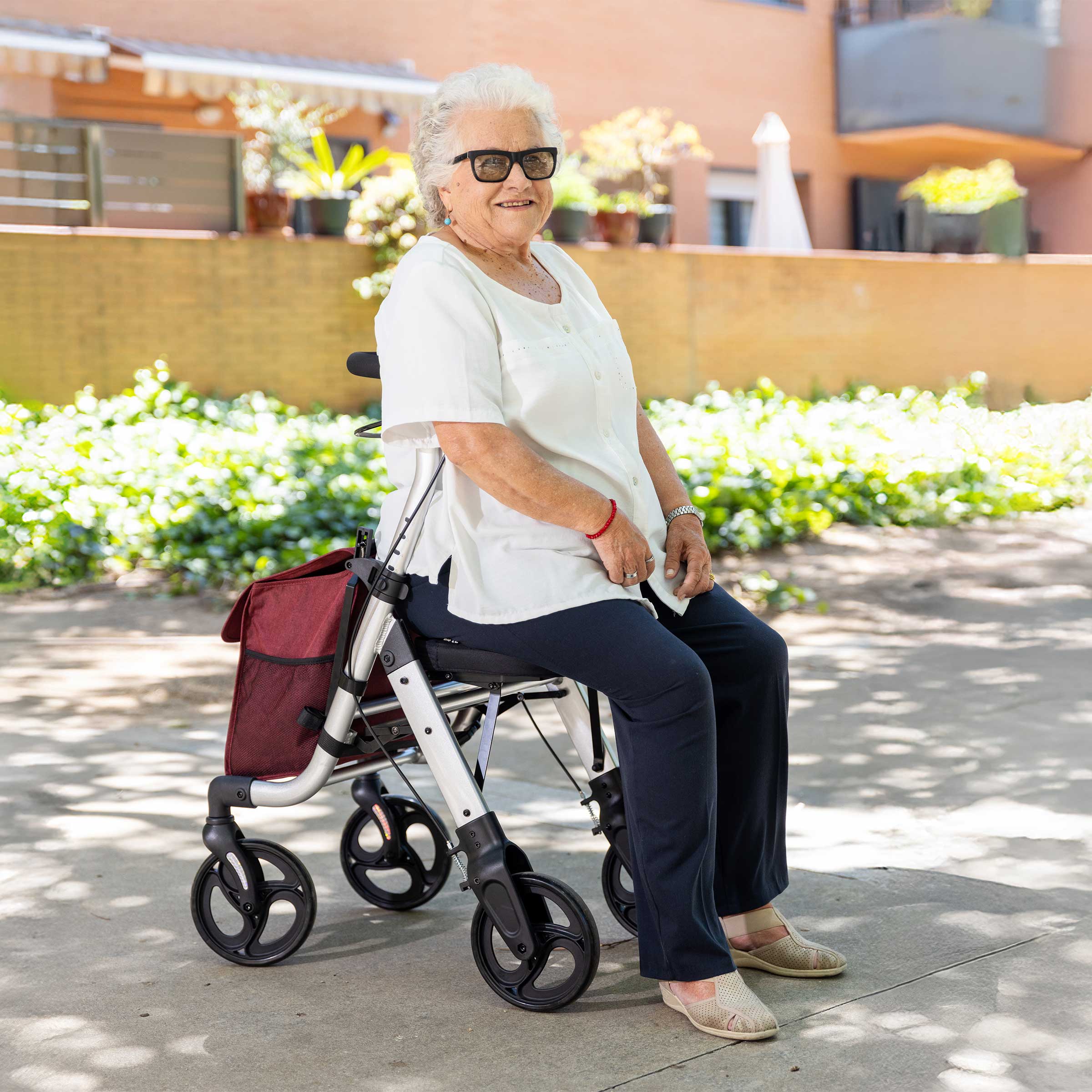 Carlett Lett Walk Rollator, Sort